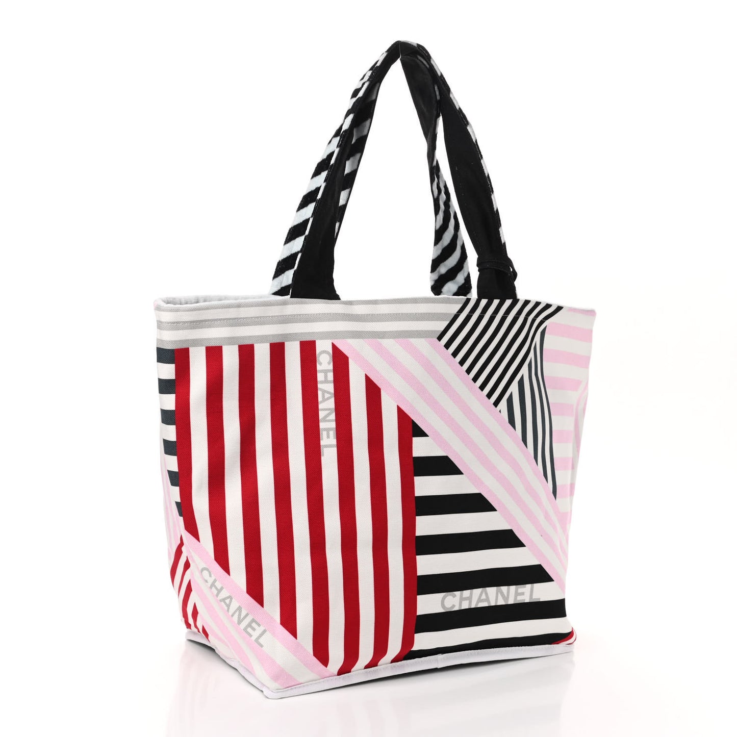 Terry Cloth Cotton La Pausa Bay Reversible Beach Tote