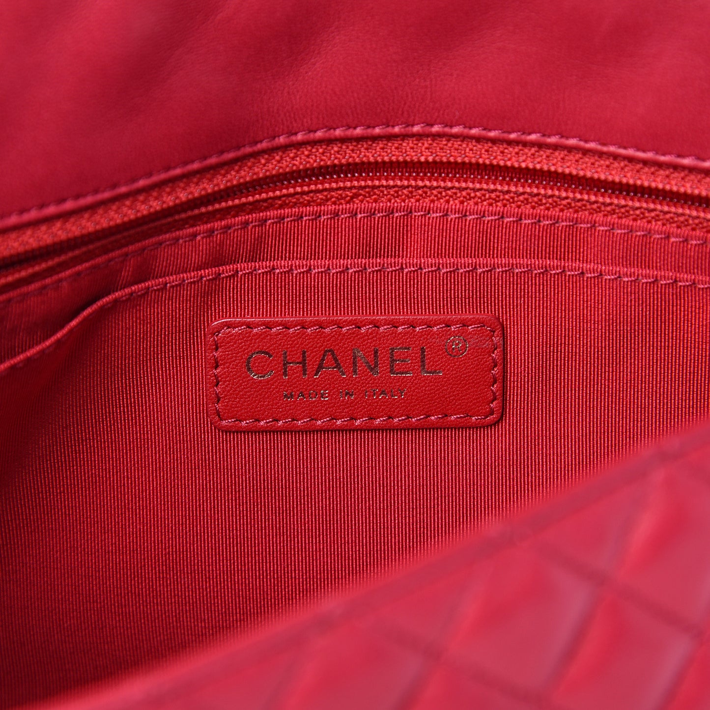 Lambskin Quilted Valentine Charms Medium Flap Red