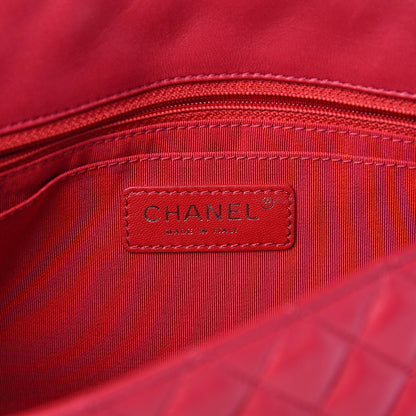 Chanel Lambskin Quilted Valentine Charms Medium Flap Red 5 of 9