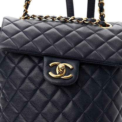 Chanel Lambskin Quilted Small Urban Spirit Backpack Navy 8 of 10