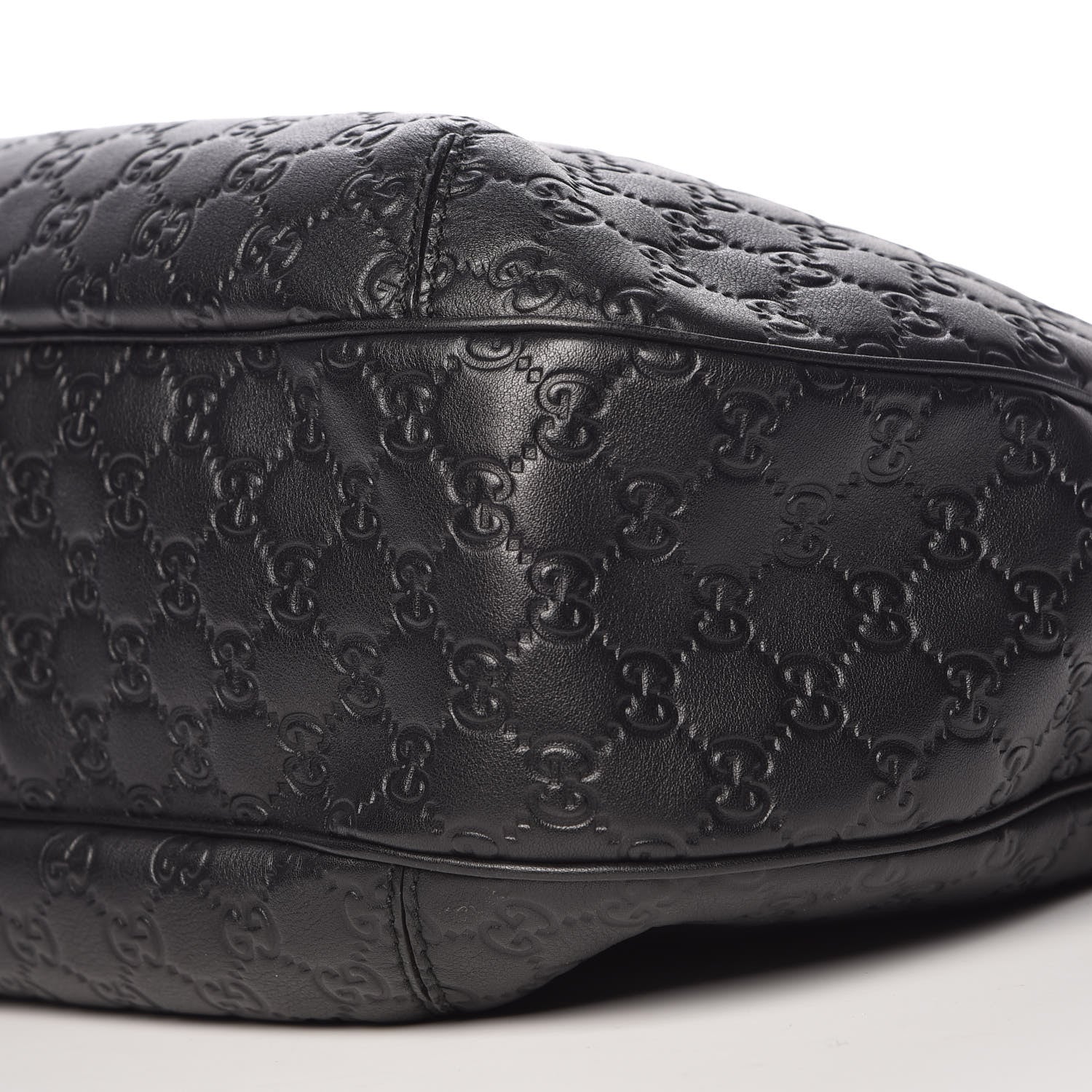 Gucci Guccissima Large New Ladies Web Hobo Black 9 of 9