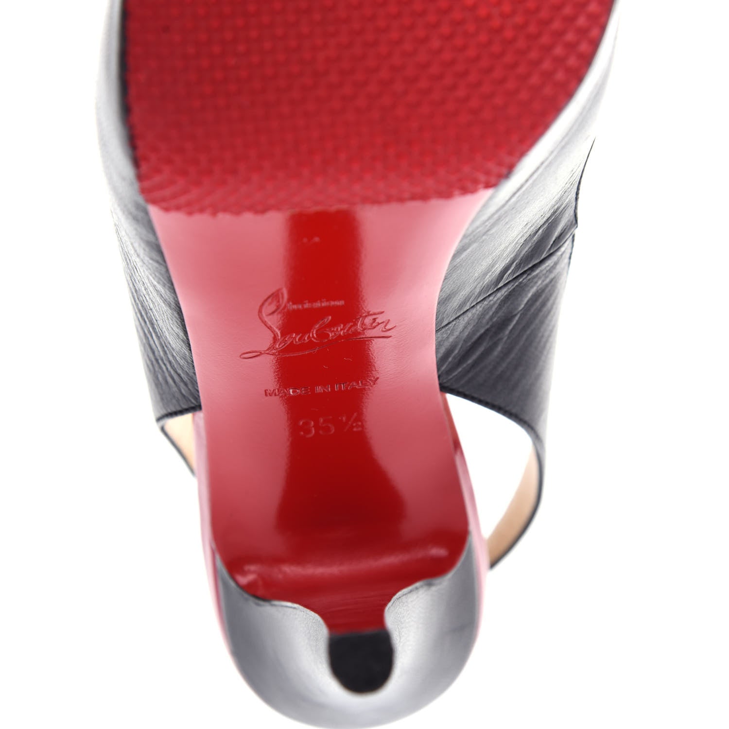 Christian Louboutin Kid No Prive 120 Pumps 35.5 Black Red 9 of 9