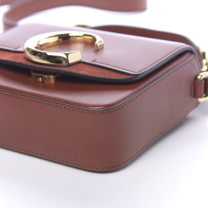 Chloe Shiny Calfskin Suede Mini C Bag Sepia Brown 9 of 10