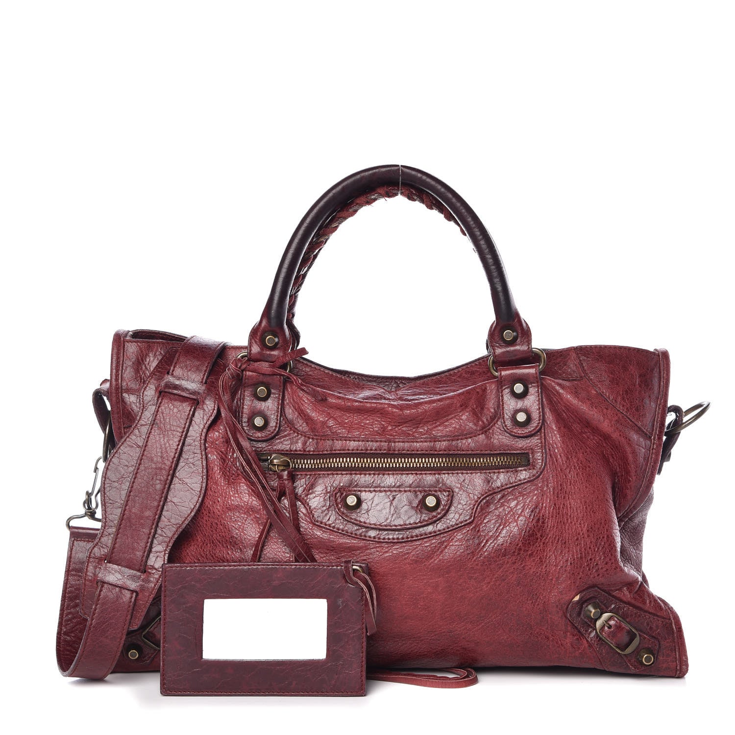 Balenciaga Agneau Classic Hardware City Bordeaux 1 of 15