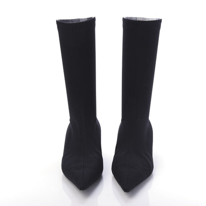Balenciaga Jersey Crepe Extreme Pointed Toe Knife Booties 37 Black 2 of 7