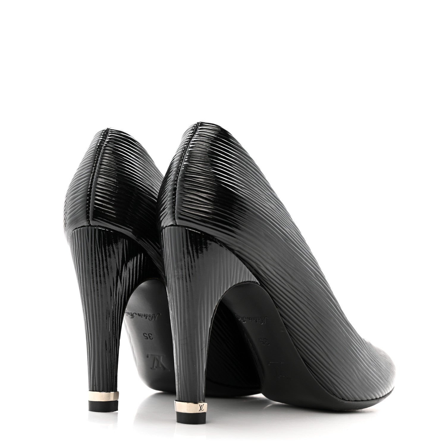 Louis Vuitton Epi Electric Joyce Pumps 35 Black 10 of 24