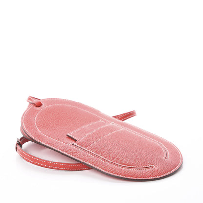 Hermes Chevre Mysore In-The-Loop Phone To Go PM Case Rouge De Coeur White 3 of 7