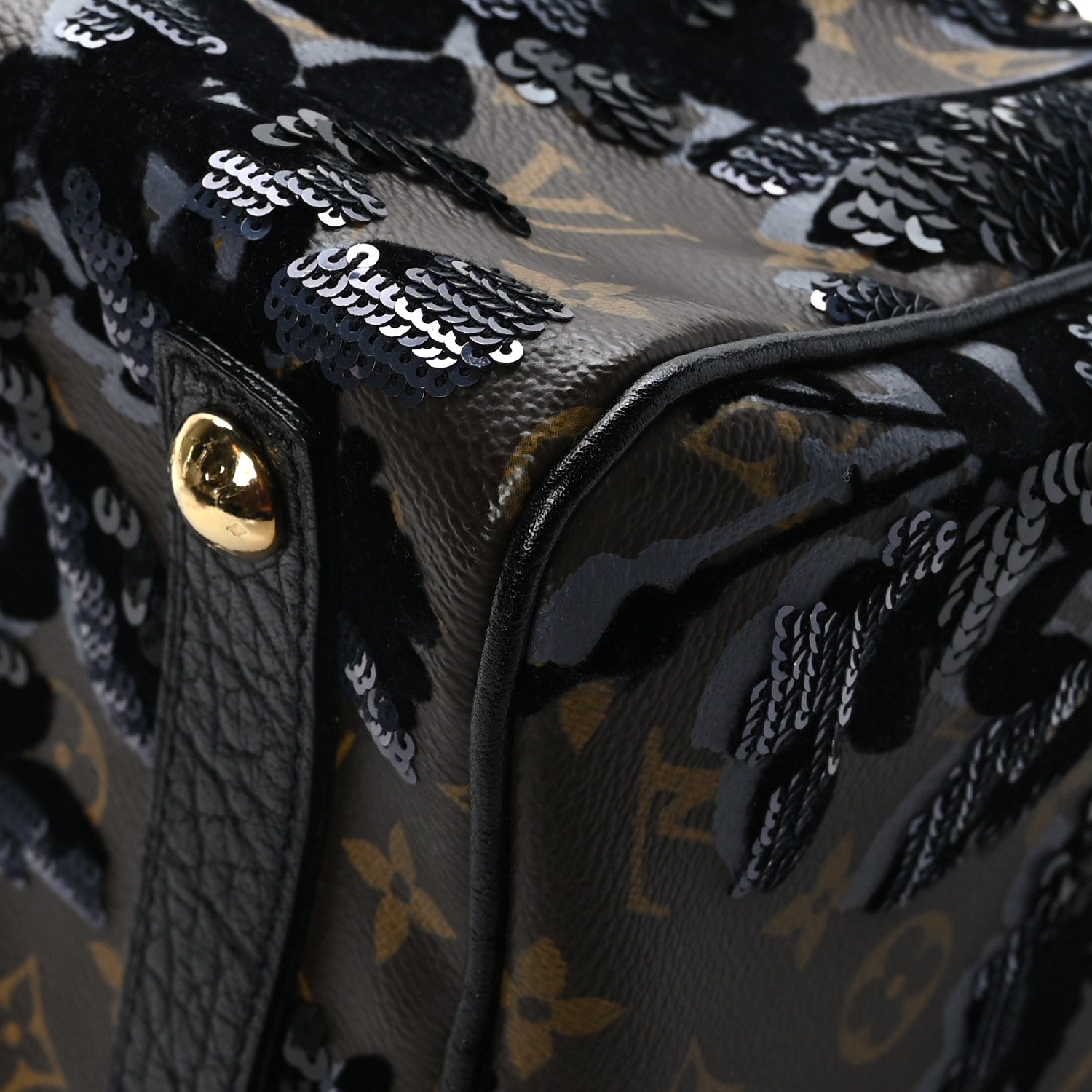 Louis Vuitton Monogram Fleur De Jais Sequins Speedy 30 9 of 11