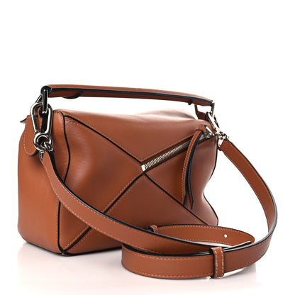 Loewe Calfskin Small Puzzle Bag Tan 3 of 8