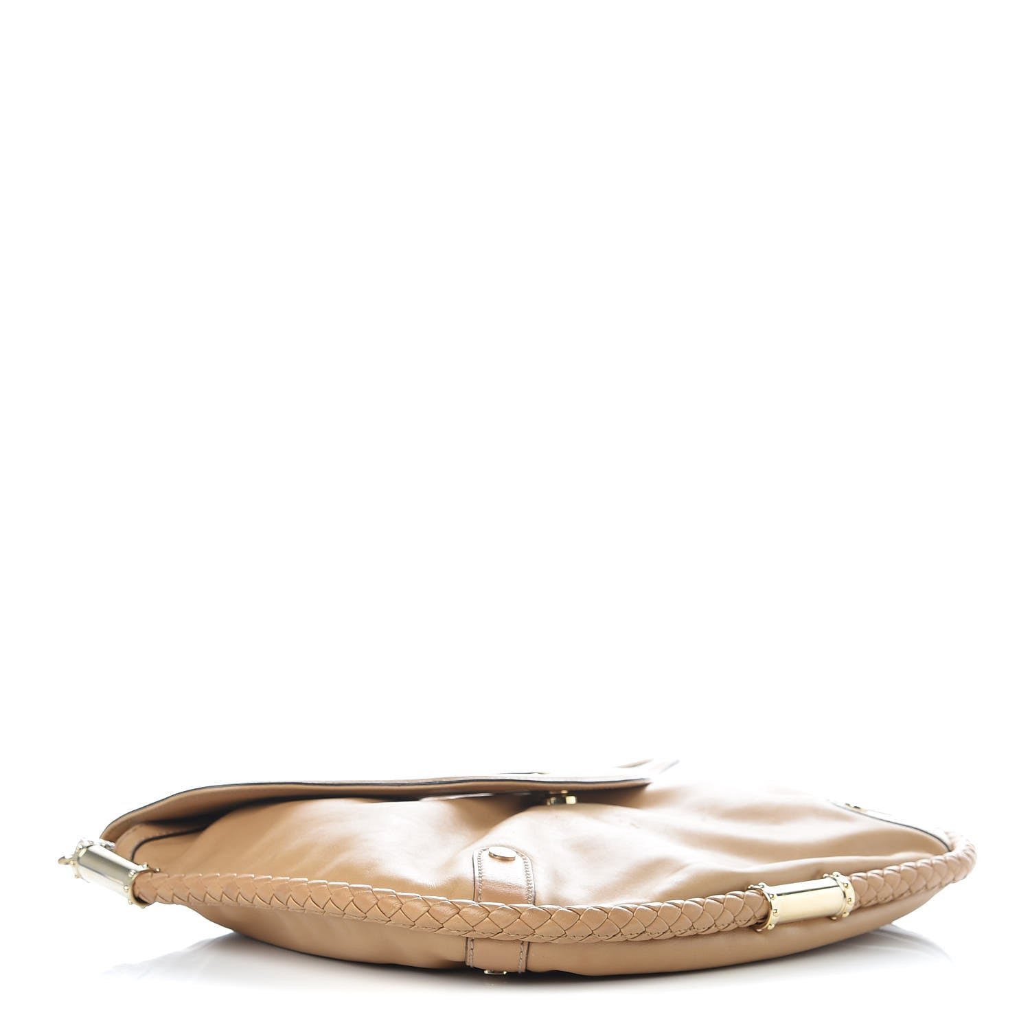 Gucci Calfskin Medium Britt Tassel Shoulder Bag Beige 4 of 13