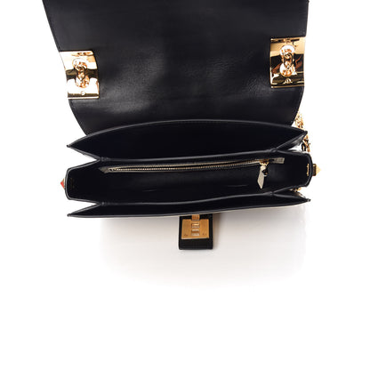 Valentino Garavani Nappa Striped B-Rockstud Flap Black Light Ivory 7 of 10