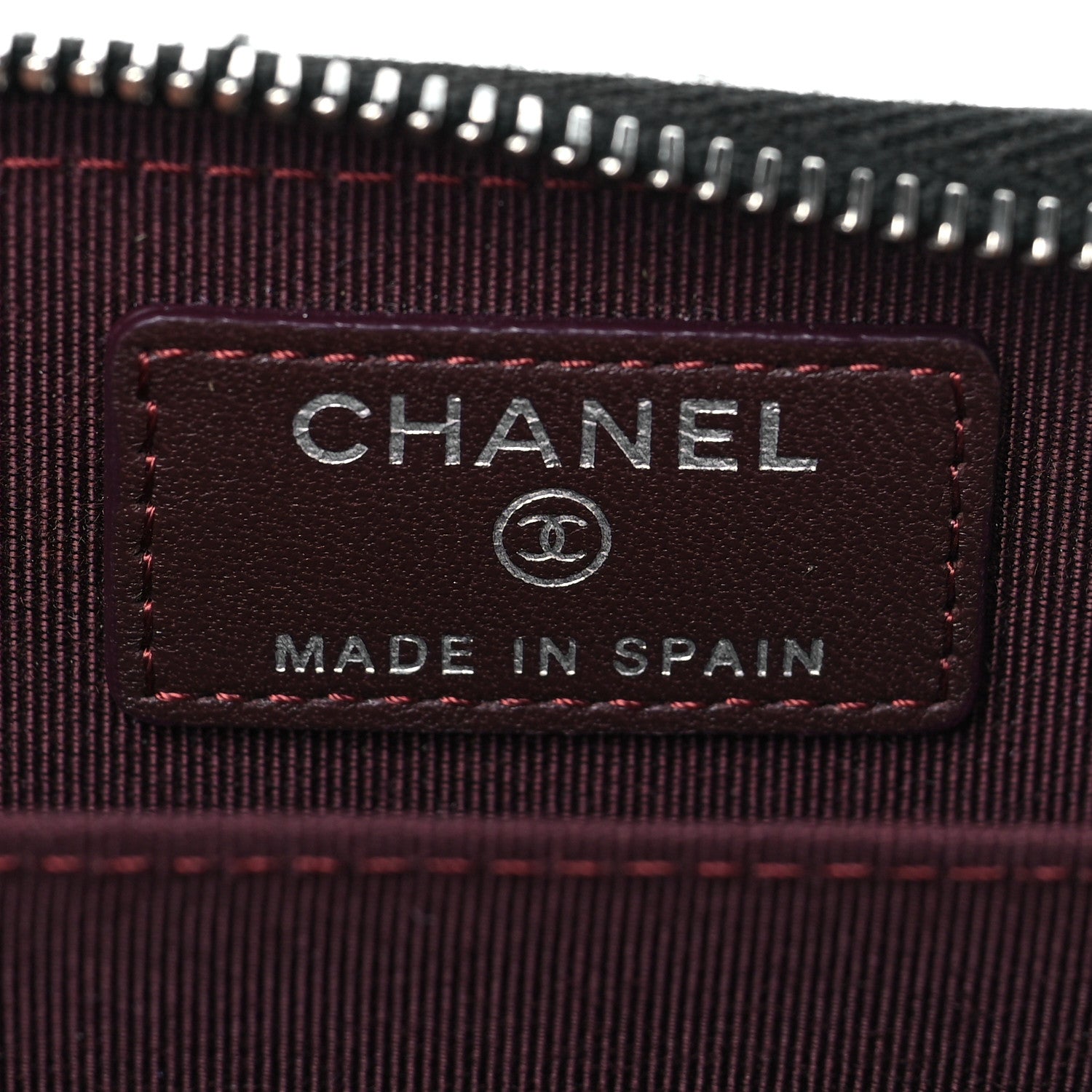 Chanel Lambskin Quilted Zip Coin Purse Black 6 of 8