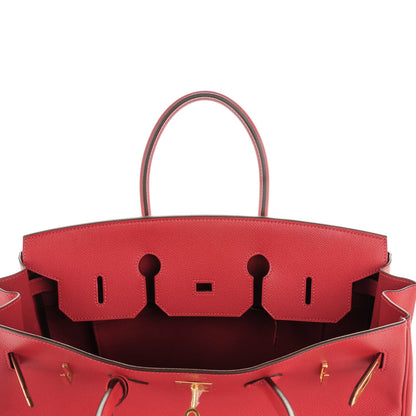 Hermes Epsom Birkin 35 Rouge Casaque 11 of 21