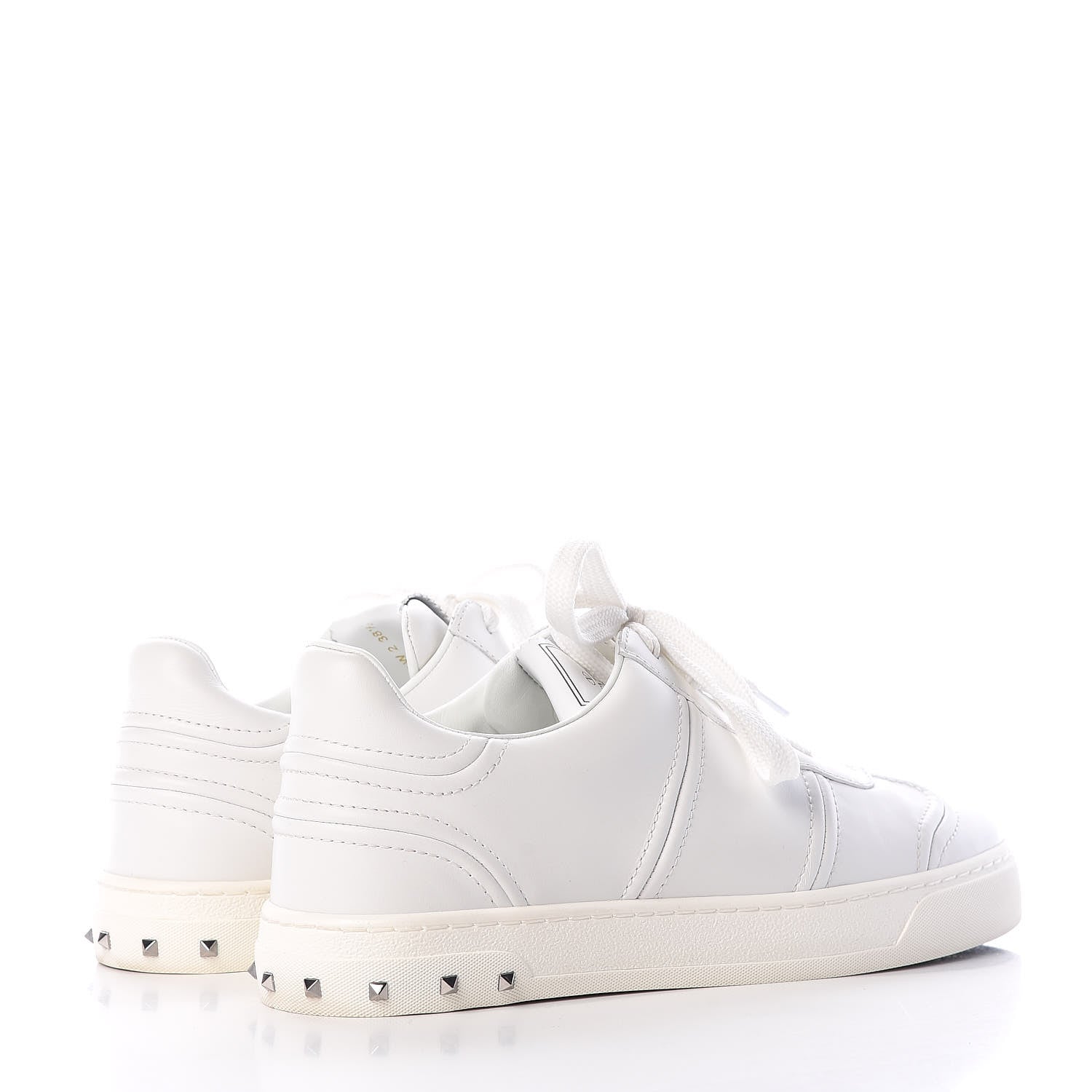 Valentino Garavani Calfskin Flycrew Sneakers 38.5 White 4 of 9