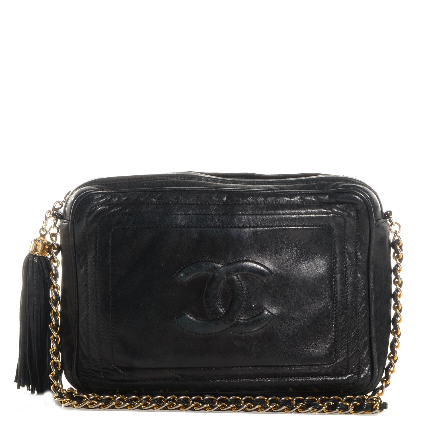 Chanel Lambskin Tassel Camera Case Black 1 of 10