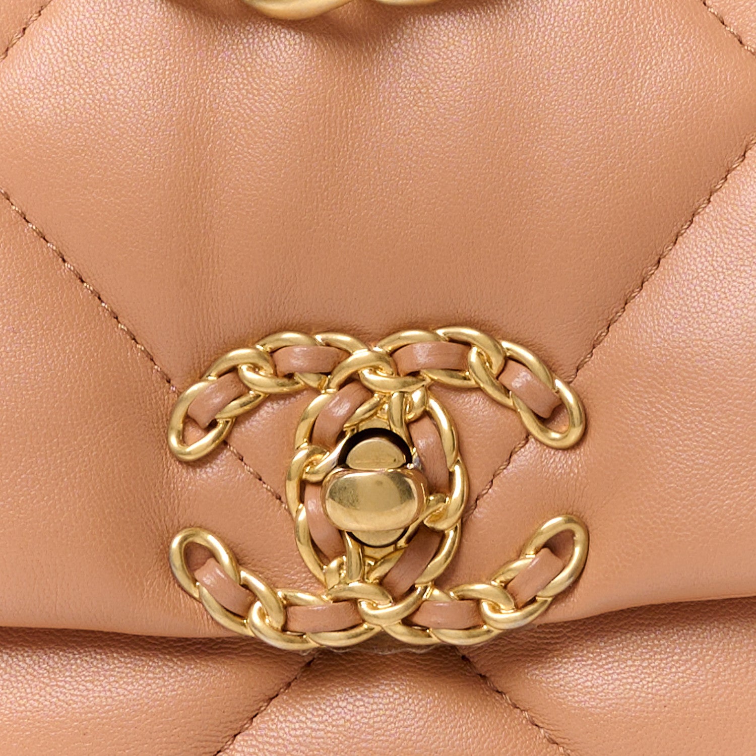 Chanel Lambskin Quilted Medium Chanel 19 Flap Brown 8 of 10