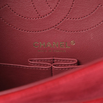 Chanel Velvet Chevron Quilted 2.55 Reissue 225 Flap Red 6 of 15