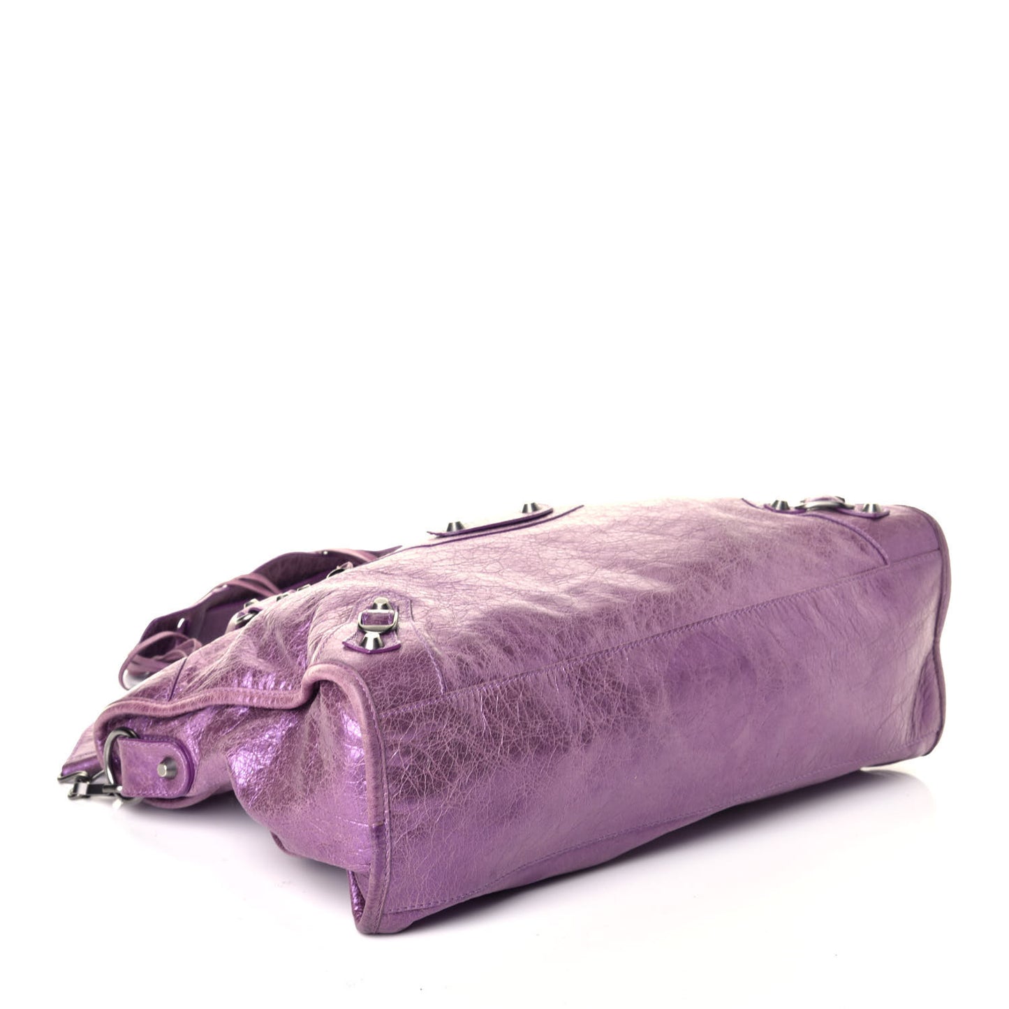 Agneau Classic Hardware City Metallic Purple
