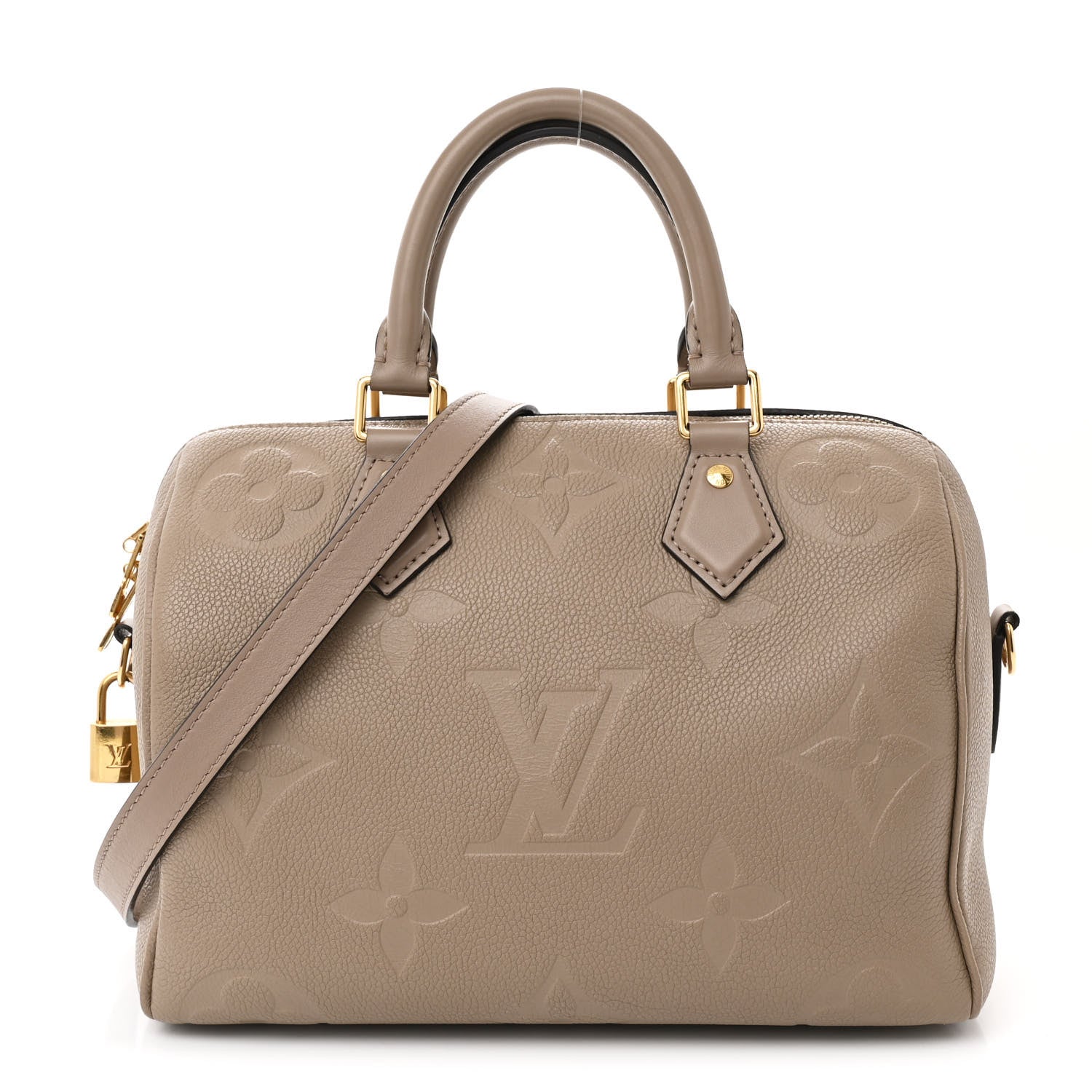 Louis Vuitton Empreinte Monogram Giant Speedy Bandouliere 25 Tourterelle 1 of 12
