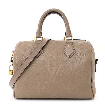 Louis Vuitton Empreinte Monogram Giant Speedy Bandouliere 25 Tourterelle 1 of 12