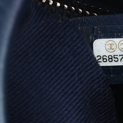 Chanel Aged Calfskin Quilted Large Coco Handle Shopping Tote Navy 6 of 8