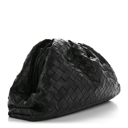 Bottega Veneta Nappa Maxi Intrecciato The Pouch Oversized Clutch Black 3 of 11