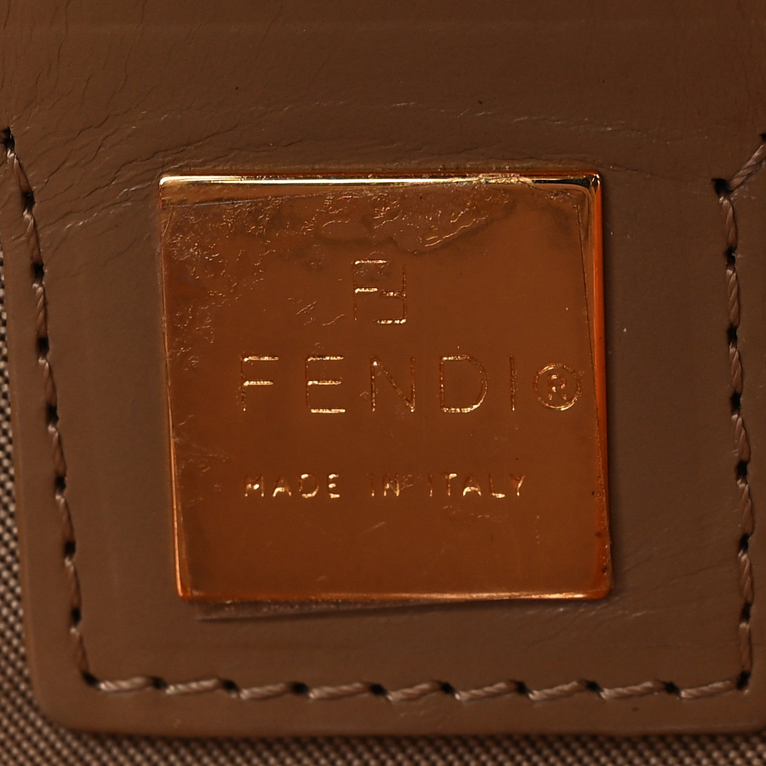 Fendi Vinyl Zucchino Shoulder Bag Orange 9 of 27