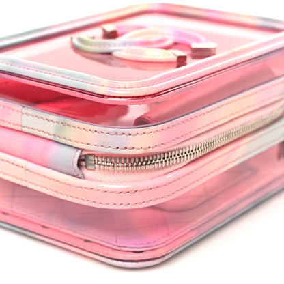 Chanel PVC Patent Calfskin Patent Lambskin Vertical Vanity Case Pink 10 of 12