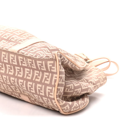 Fendi Zucchino Vitello Shoulder Bag Cipria Teint 9 of 12