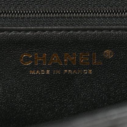 Chanel Crumpled Calfskin Quilted Clutch Black 6 of 10