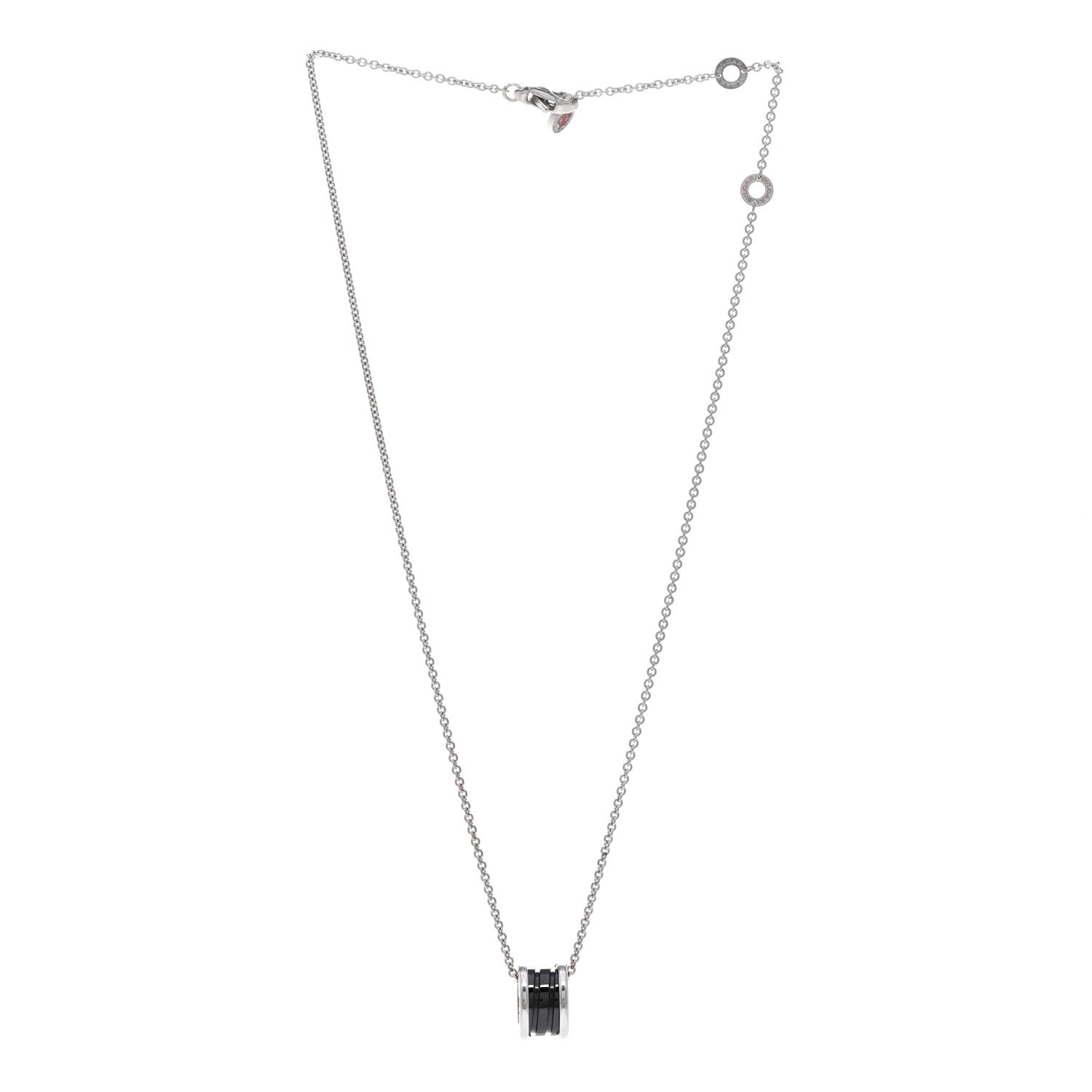 Bulgari Sterling Silver Ceramic Save The Children Pendant Necklace 3 of 5