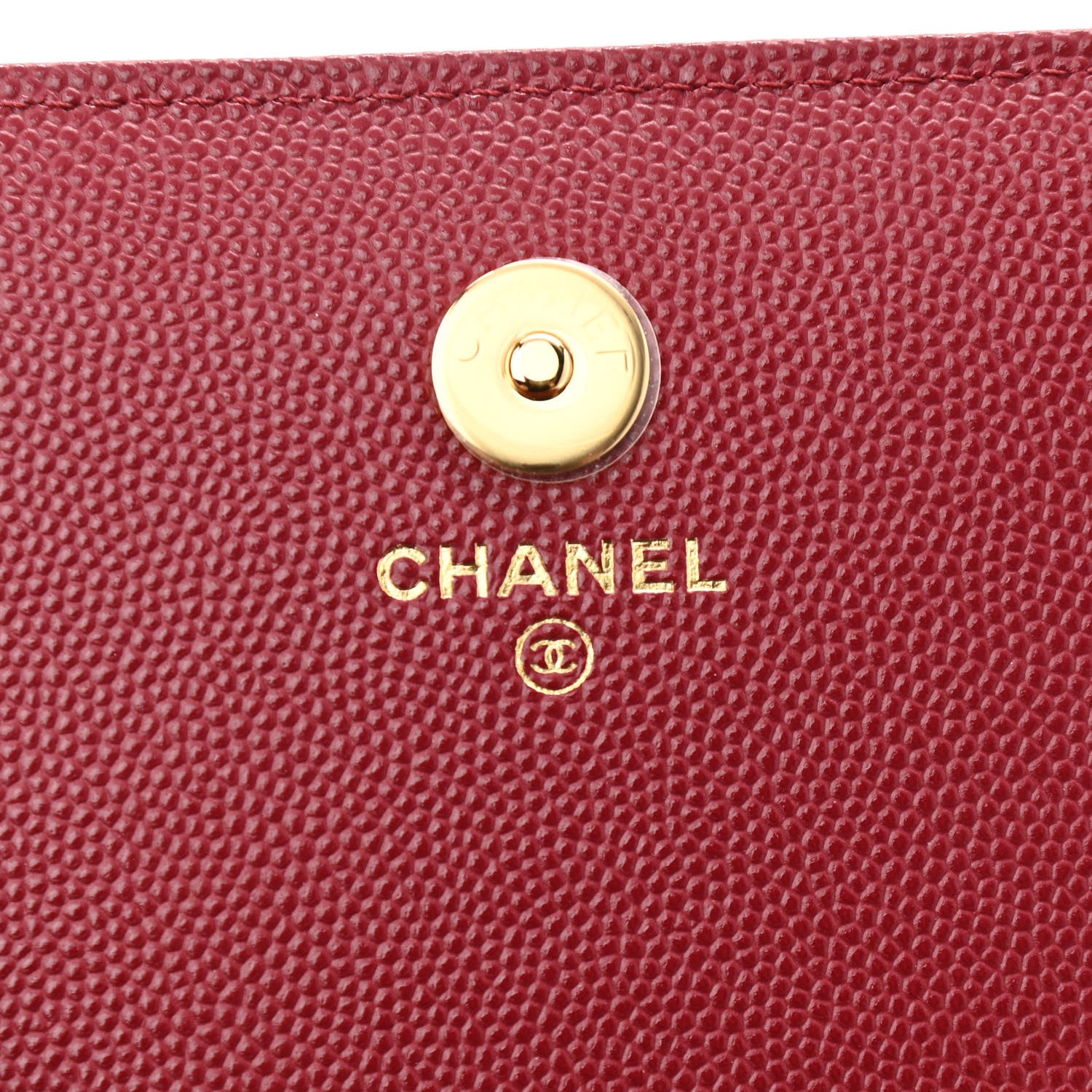 Chanel Caviar Quilted Pocket Twins Clutch With Chain Burgundy 7 of 13