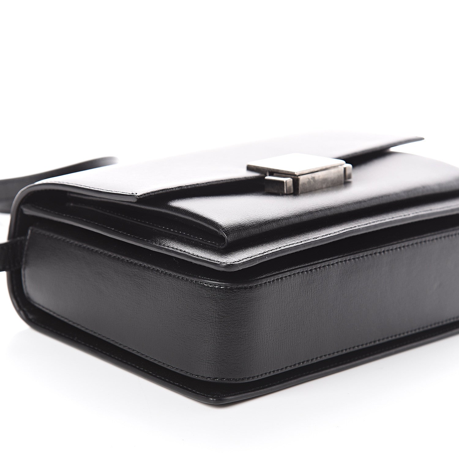 Saint Laurent Calfskin Medium Bellechasse Satchel Black 6 of 7