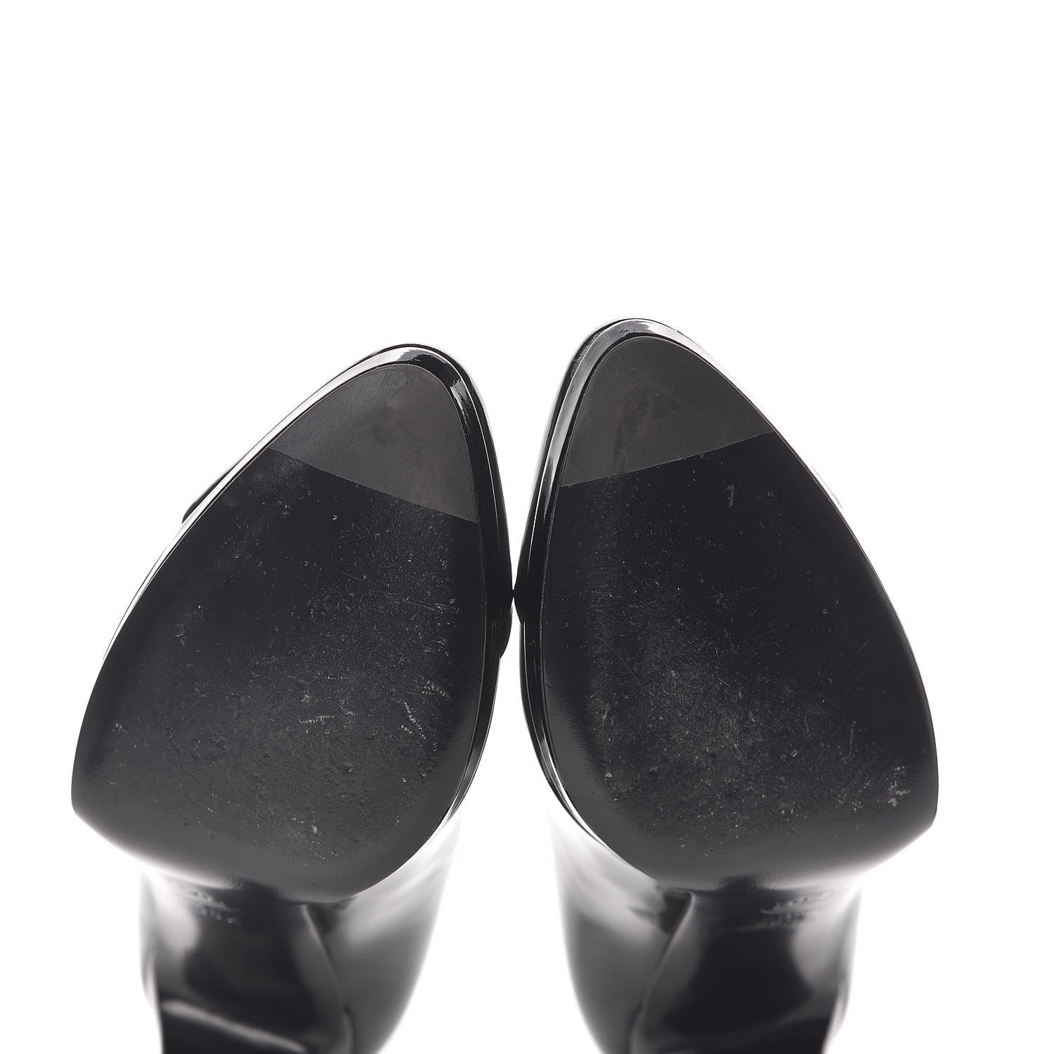 Chanel Patent Cap Toe CC Pumps 38.5 Black 8 of 12