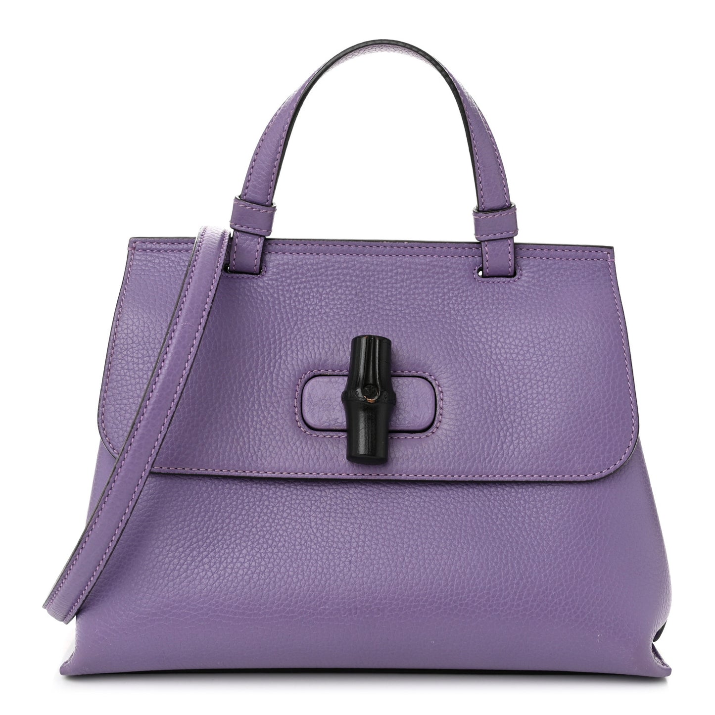 Cellarius Calfskin Small Bamboo Daily Top Handle Bag Purple