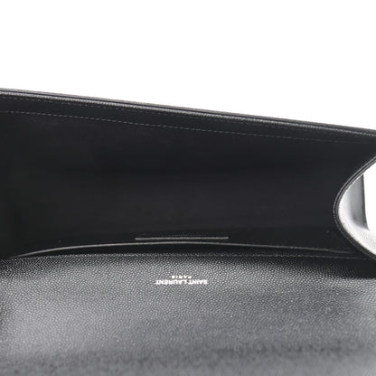 Saint Laurent Grain De Poudre Medium Classic Monogram Kate Satchel Black 5 of 8