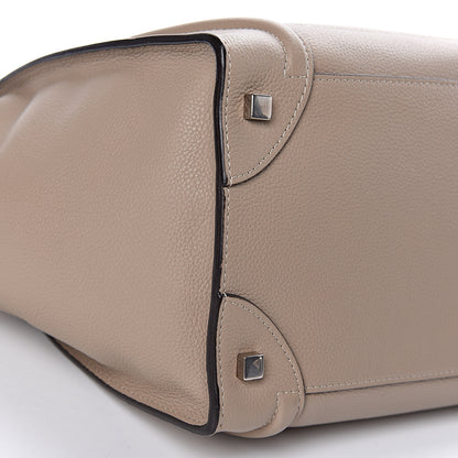 Celine Drummed Calfskin Mini Luggage Dune 8 of 11