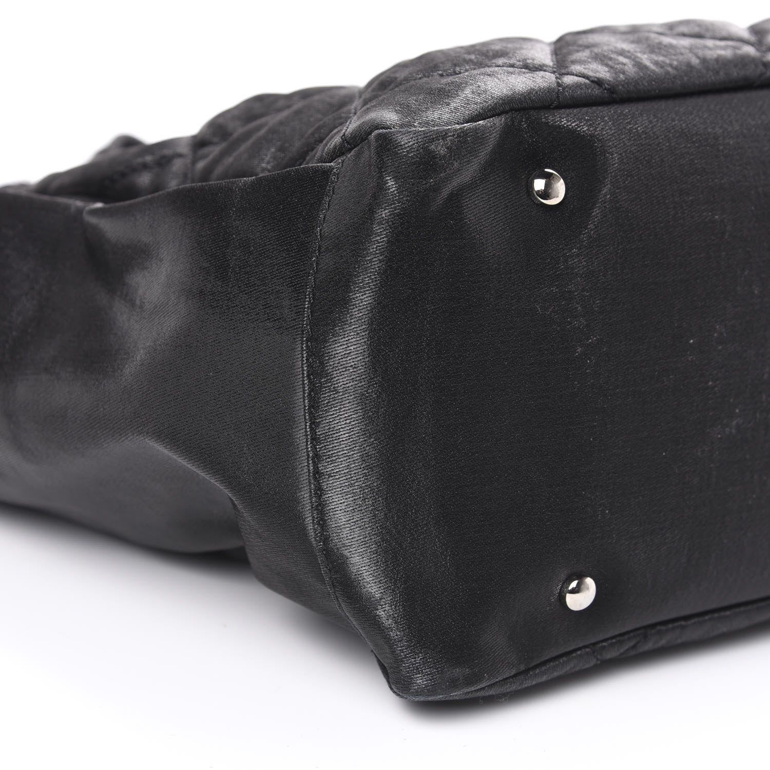 Chanel Coated Canvas Quilted Large Paris Biarritz Tote Black 8 of 10