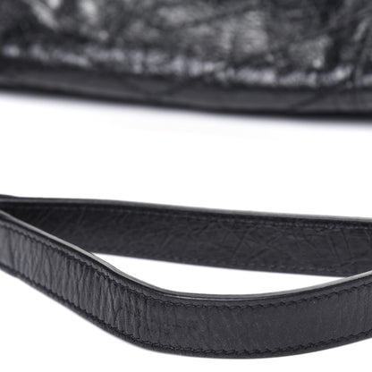 Saint Laurent Crinkled Calfskin Matelasse Monogram Baby Niki Chain Satchel Black 18 of 18