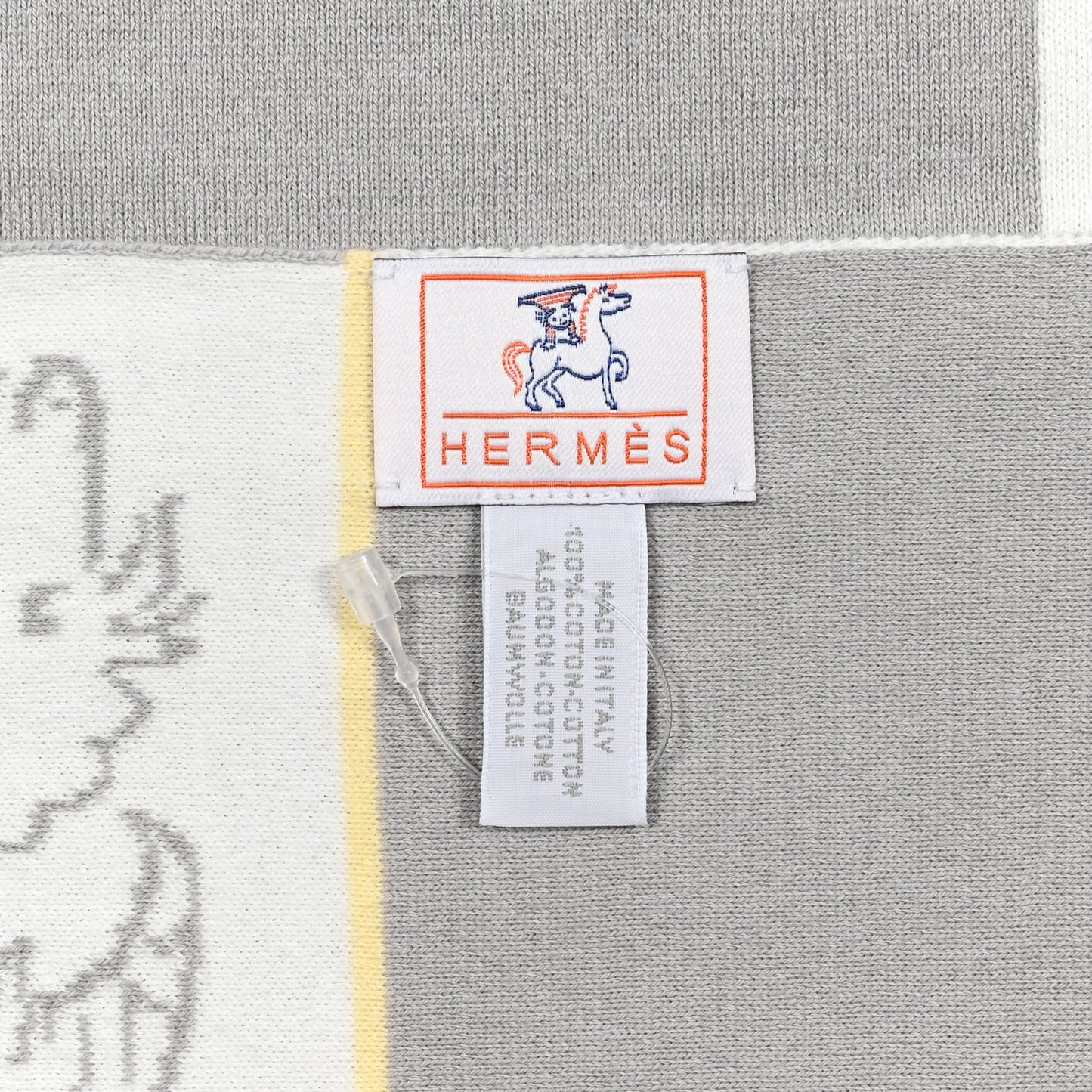 Wool Cashmere Cabriole Blanket Gris Perle