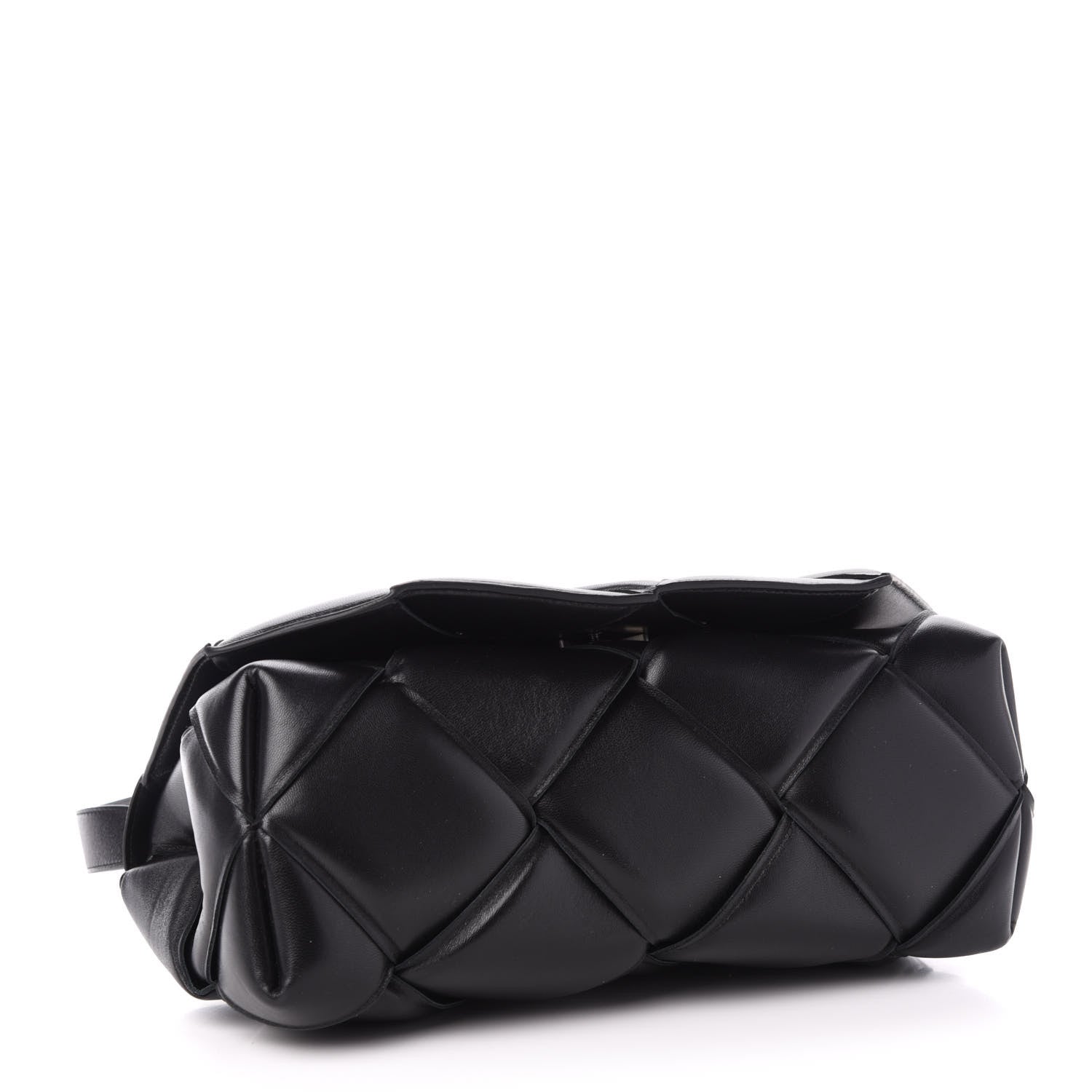 Bottega Veneta Nappa Intreccio Padded Top Handle Shoulder Bag Black 4 of 11