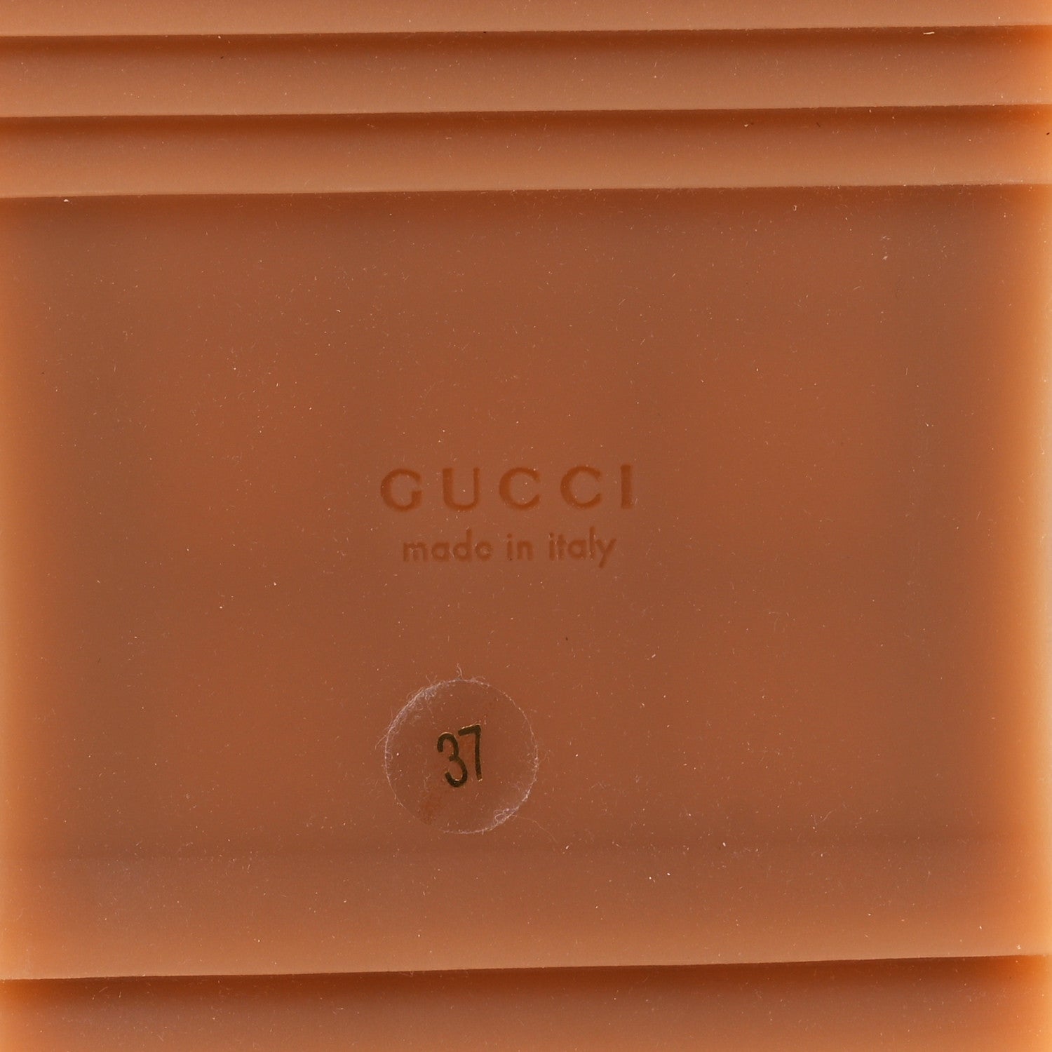 Gucci Canvas GG Monogram Angelina Platform Slide Sandals 37 Beige Ruggine 6 of 9