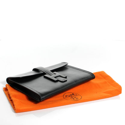 Hermes Box Calf Jige PM Clutch Black 4 of 7