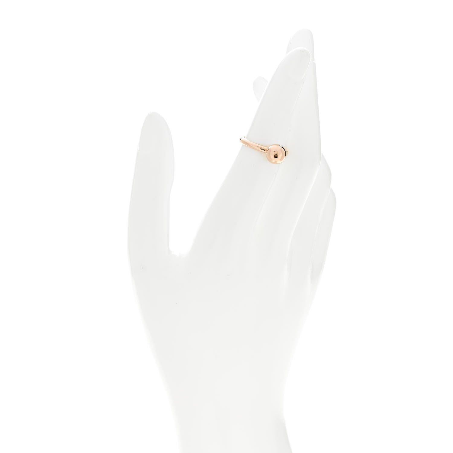 Tiffany 18K Rose Gold 8mm HardWear Ball Ring 49 5 2 of 7