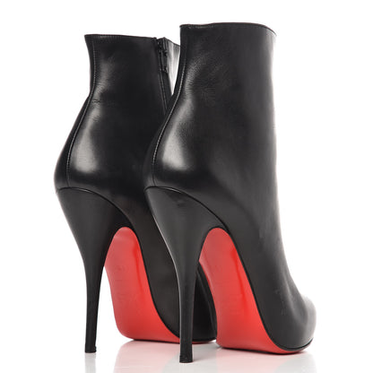 Christian Louboutin Kid Leather Ankle Boots Booties Heels 40 Black 3 of 12