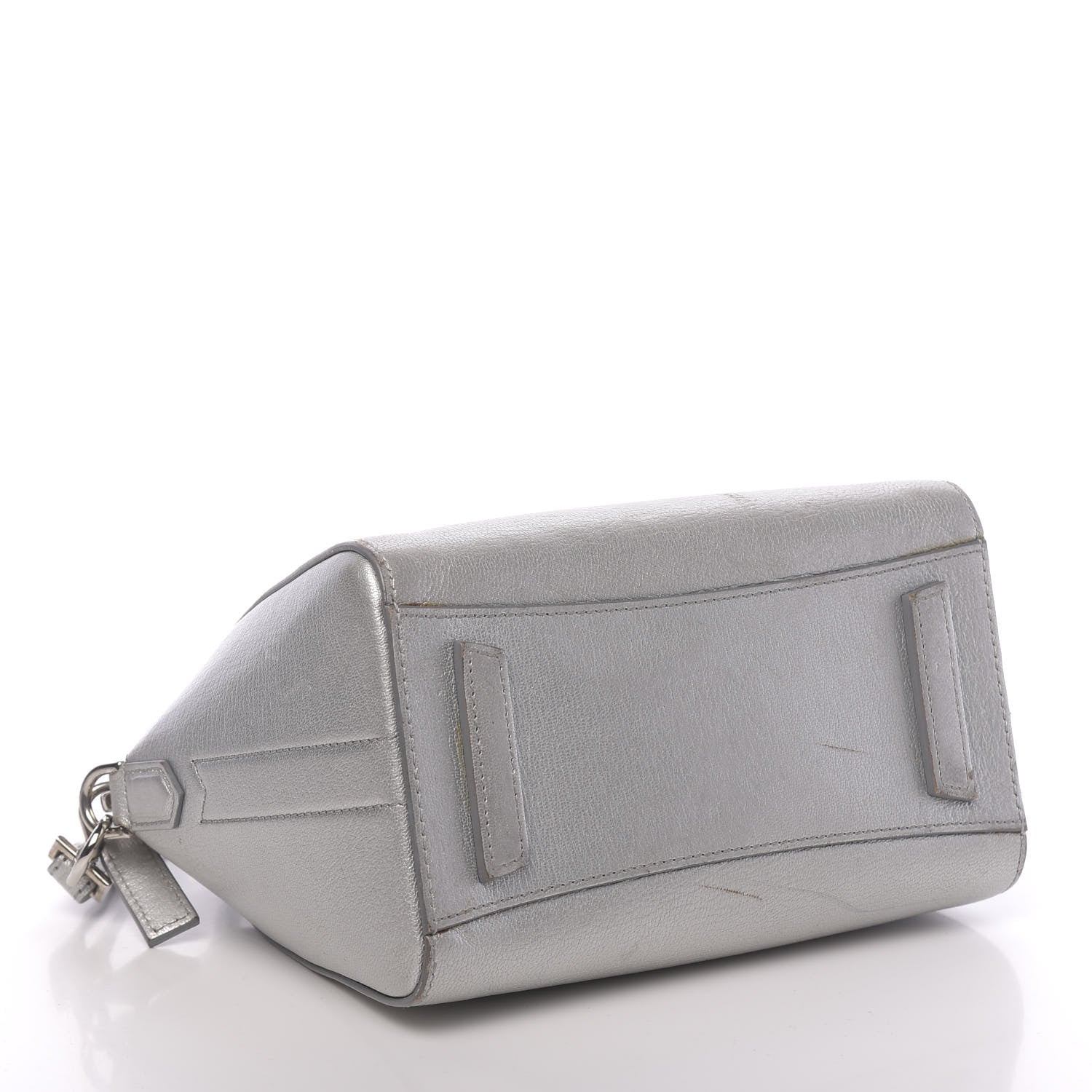 Givenchy Metallic Sugar Goatskin Mini Antigona Silver 5 of 27