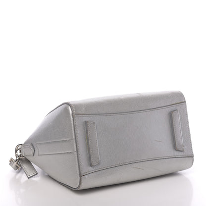 Givenchy Metallic Sugar Goatskin Mini Antigona Silver 5 of 27