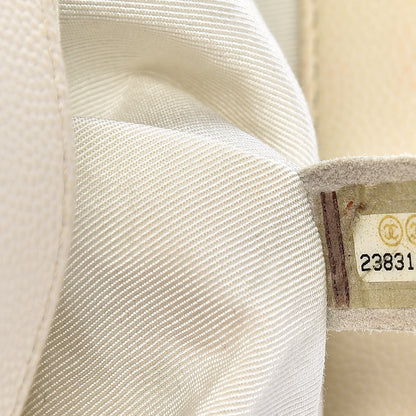 Chanel Caviar Quilted Medium Boy Flap Ivory 7 of 10