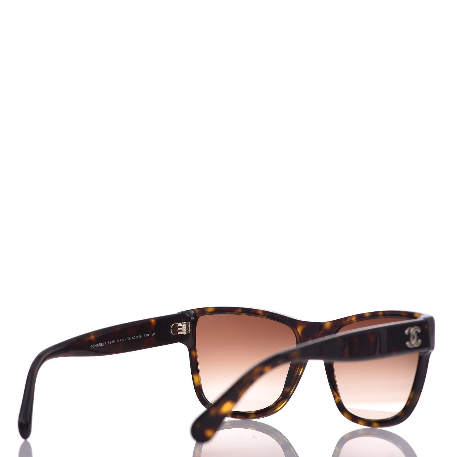 Chanel Acetate Butterfly Sunglasses 5386 Dark Tortoise 4 of 8