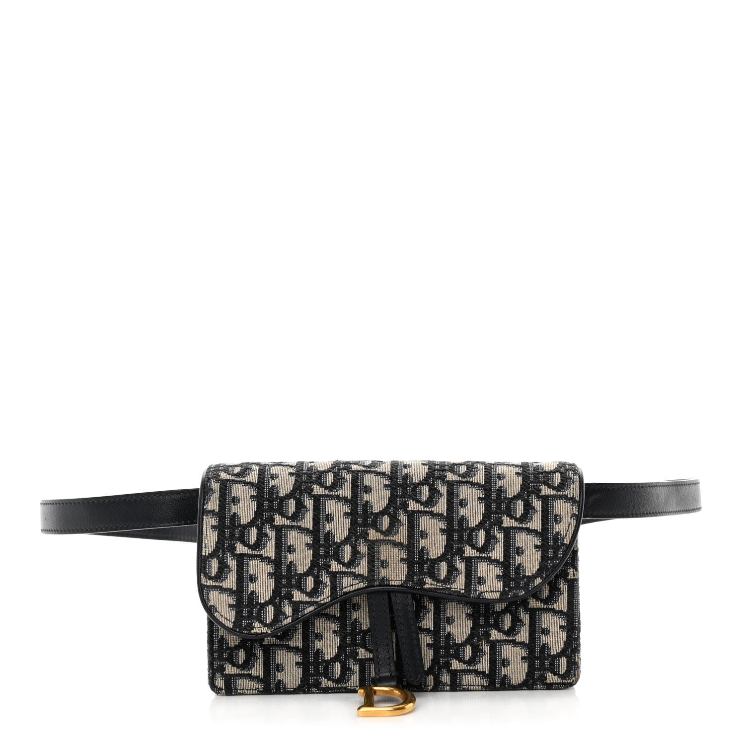 Christian Dior Oblique Saddle Belt Bag Blue 1 of 13
